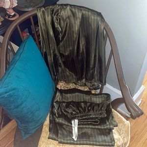 Secret treasures, silky green, matching pajama set, medium, females